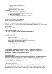 Pytania na egzamin - Atomy