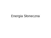 Energia słoneczna - ekologiczna forma pozyskiwania energii