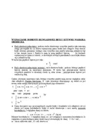 Wyznaczanie momentu bezwładności bryły sztywnej wahadła Oberbecka