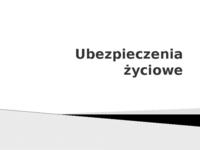 Ubezpieczenia zyciowe