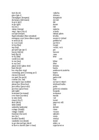 VOCABULARY NEW HEADWAY ELEMENTARY 5