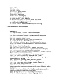 słówka - państwo i społeczeństwo