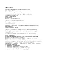 Korty tenisowe - biznes plan