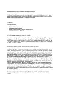 Rynki i Instytucje Finasowe