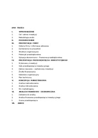 Biznes plan - produkcja materiałów budowlanych