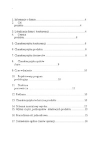 Biznes plan przedsiębiorstwa handlowego