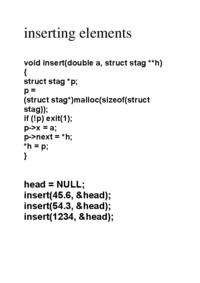 inserting elements  - overview