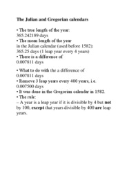 the-julian-and-gregorian-calendars