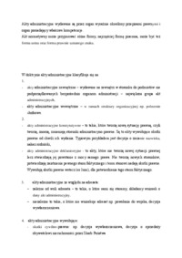 Prawne formy działania administracji - Akt normatywny