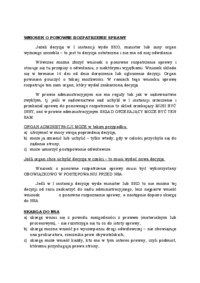 Środki weryfikacji decyzji i postanowień 