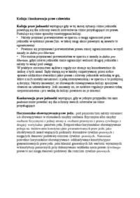 Kolizja i konkurencja praw człowieka