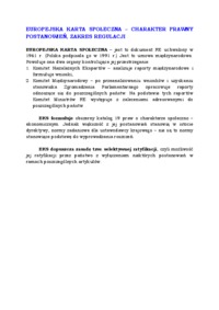 Europejska Karta Społeczna 