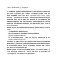 Utrata obywatelstwa polskiego 