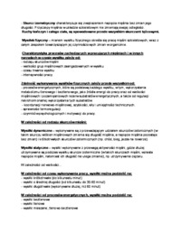 Adaptacja, mięśnie - wykład