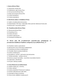 Biznes plan jako warunek sprawnego zarządzania przedsiębiorstwem