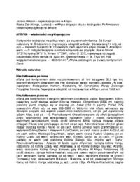 Afryka - klimat, geologia, roślinność