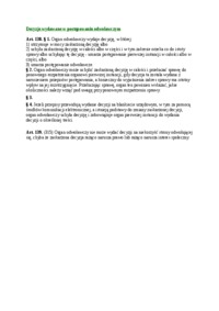 Decyzje wydawane w postępowaniu odwoławczym