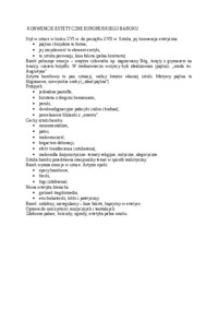 Konwencje estetyczne europejskiego baroku