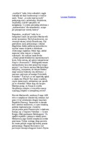 Niccolo Machiavelli - twórczość