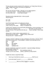 Formy wyrażania przyszłości