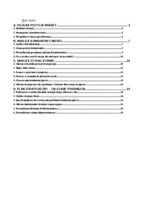 Analiza strategiczna  - browar