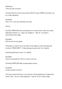 There is, there are - konstrukcje