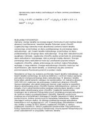 Fotosynteza-faza jasna i ciemna