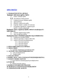 Analiza strategiczna - spólka akcyjna