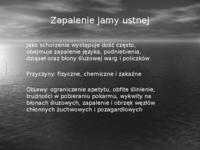  Zapalenie gardła, przełyku, jamy ustnej