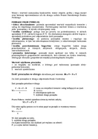 Podstawy mikro i makro ekonomii - pieniądz