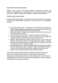 Elementy procesu interwencyjnego