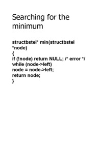 Searching for the minimum