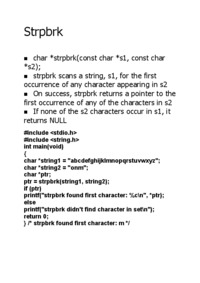Strpbrk