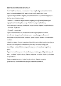 Bezpieczeństwo i higiena pracy - Prawo pracy