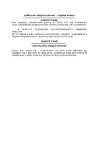 Analiza ekonomiczna - majątek trwały