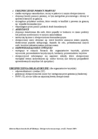 Rodzaje ubezpieczeń turystycznych