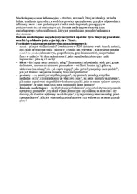 Marketingowy system informacyjny
