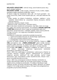 Wolności gruntowe, wolności leśne