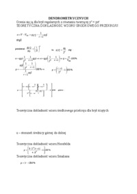 Dokładność - pojęcie denometrycznych