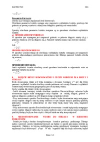 Wyznaczanie kształtu wykładnika i parametru dla strzały