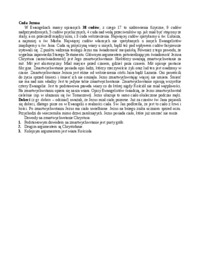 Cuda Jezusa - opracowanie