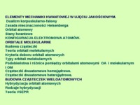 Wiązania chemiczne w świetle mechaniki kwantowej
