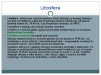 Litosfera i wnętrze Ziemi