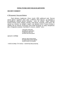 herbert-pozna-tworczosc