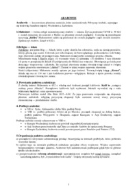 Arabowie i państwo arabskie 