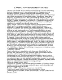 Polityka wewnętrzna Kazimierza Wielkiego 