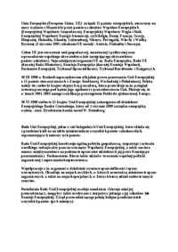 Unia Europejska - historia integracji