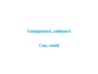 Czasowniki modalne - modal verbs - strona bierna