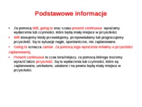 Język angielski: czynności w przyszłości 