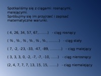 Ciągi - monotoniczność ciągów